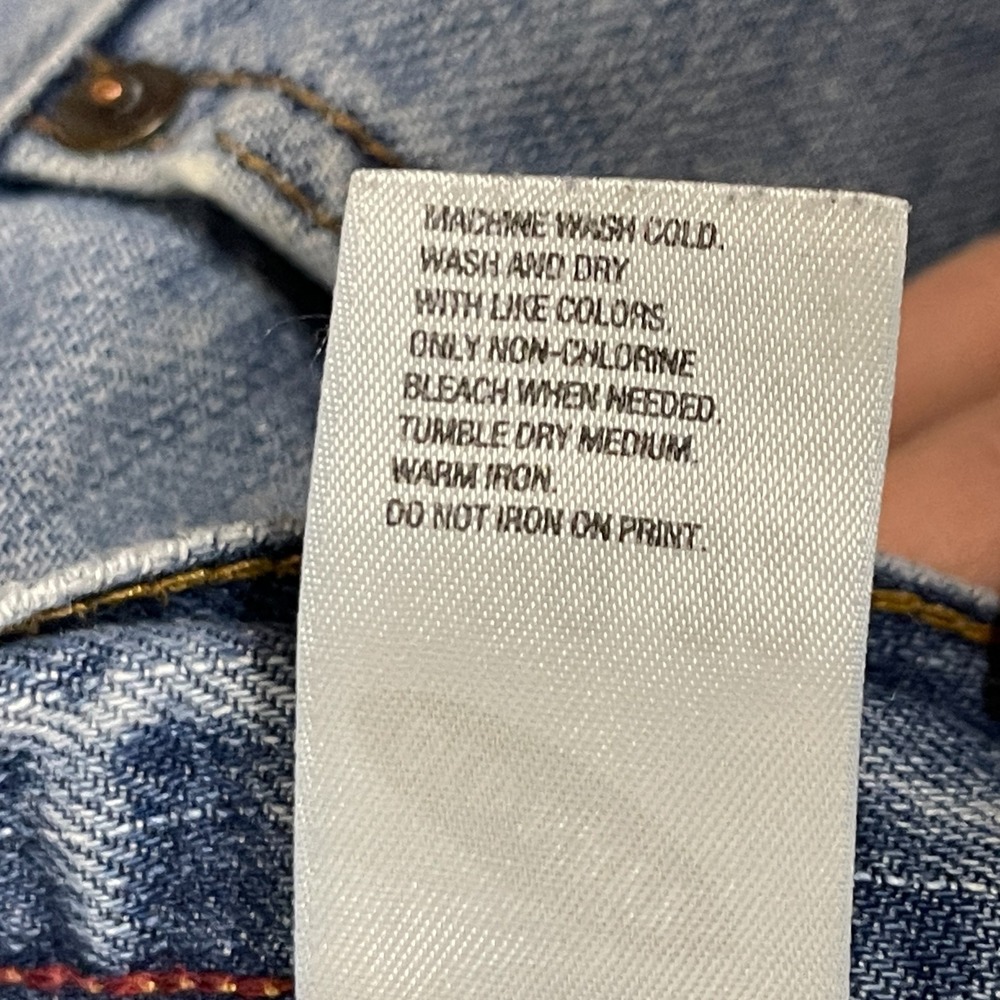 Old Navy Loose Straight Denim Jean 38x32 Y2K Men Relaxed Mid Rise Light Wash - Picture 12 of 13